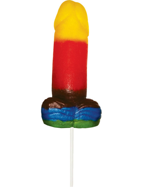 Sweet and Sour Jumbo Rainbow Gummy Cockpop