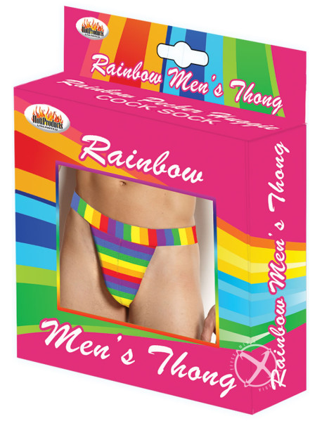 Rainbow Mens Thong
