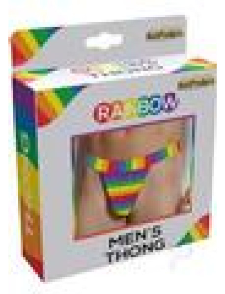 Rainbow Mens Thong