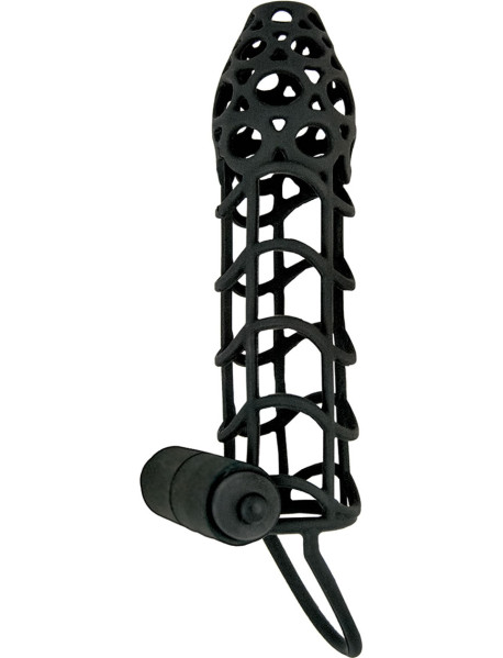 Mack Tuff Vibrating Cockcage Black