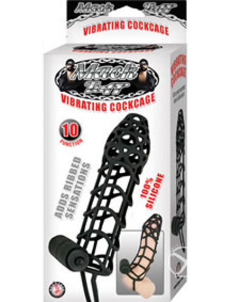 Mack Tuff Vibrating Cockcage Black