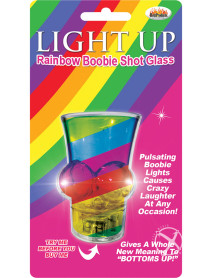 Light Up Rainbow Boobie Shot Glass