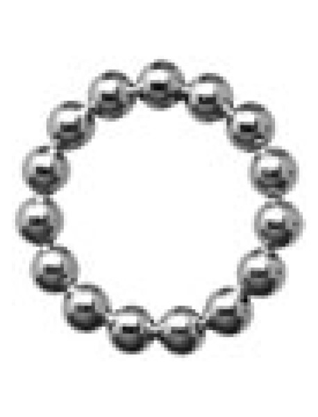 Ms Meridian Steel Beaded Cockring 1.75