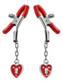 Msct Charmed  heart Pdlck Nip Clamp