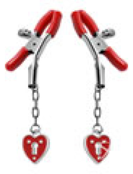 Msct Charmed  heart Pdlck Nip Clamp
