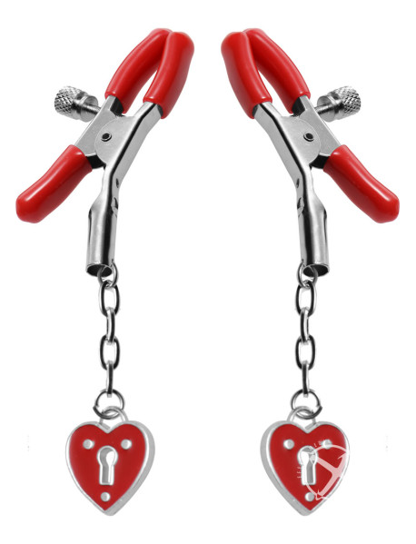 Msct Charmed  heart Pdlck Nip Clamp