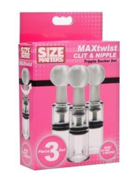 Size Matter Clit and Nip Triple Sucker Set