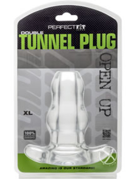 Double Tunnel Plug X-large Clear
