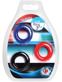 Tm Stretchy Cock Ring 3 Pack