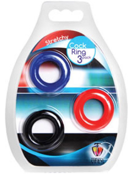 Tm Stretchy Cock Ring 3 Pack