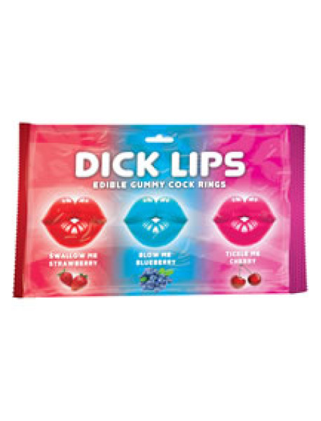 Dick Lips Gummy Cock Rings 3`s