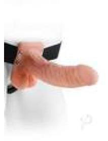 Ff Hollow Strap On W/balls 7 Flesh