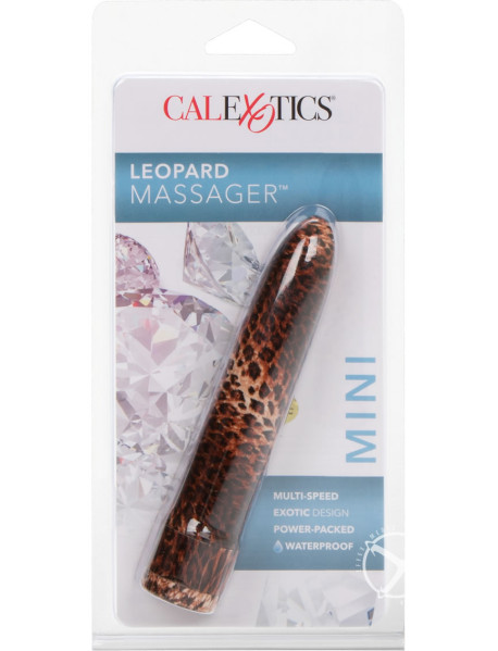 Leopard Mini Massager Brown