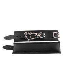 Rouge Padded Wrist Cuffs Black