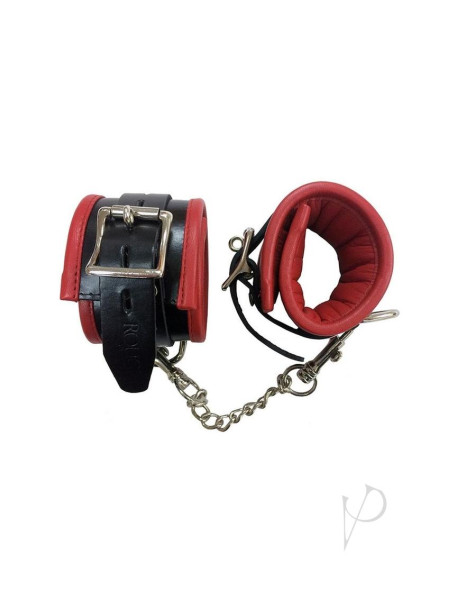Rouge Padded Wrist Cuffs Black/red