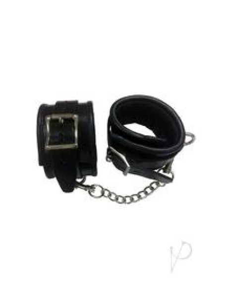 Rouge Padded Ankle Cuffs Black