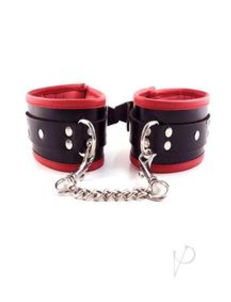 Rouge Padded Ankle Cuff Black/red