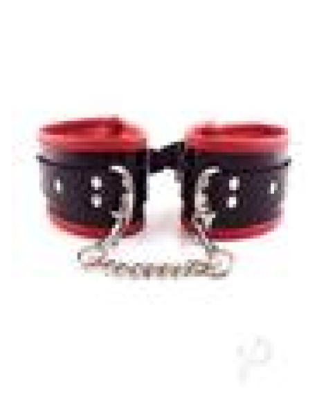 Rouge Padded Ankle Cuff Black/red