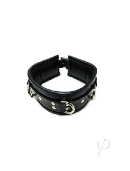 Rouge 3 D Ring Padded Collar Blk
