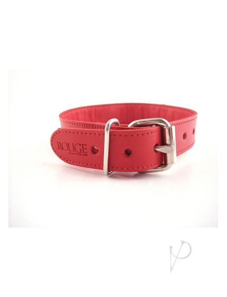 Rouge O Ring Studded Collar Red