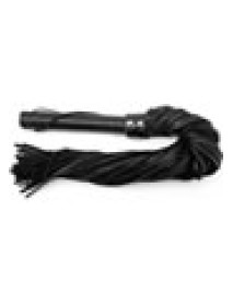Rouge Long Leather Flogger Blk