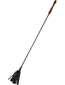 Rouge Wood Handle Riding Crop Black