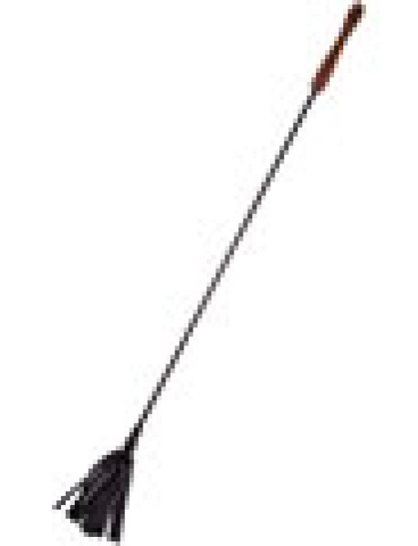 Rouge Wood Handle Riding Crop Black