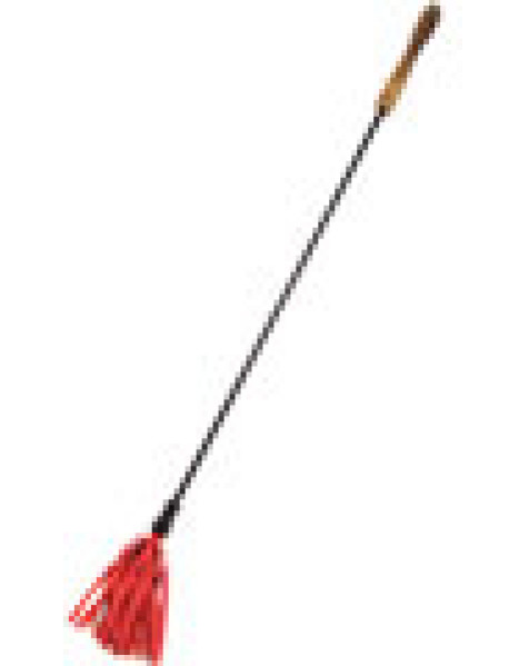 Rouge Wood Handle Riding Crop Red