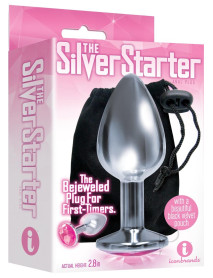 The 9 Bejewled Stainless Plug Pink