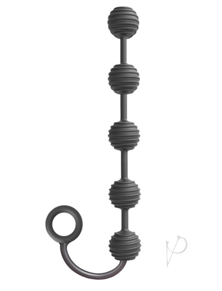 The 9 Drops Anal Beads Black Silicone The 9 Drops Anal Beads Black Silicone