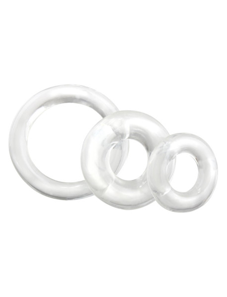 Ringo X3 Cockrings Clear 6/bx