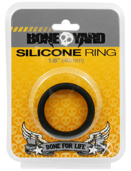 Boneyard Silicone Ring 40mm Black