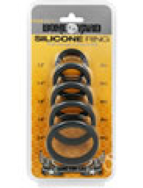 Boneyard Silicone Ring 5pc Black