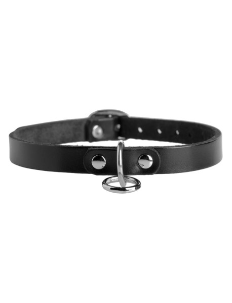 Strict Leather Choker Collar W/o Ring Md