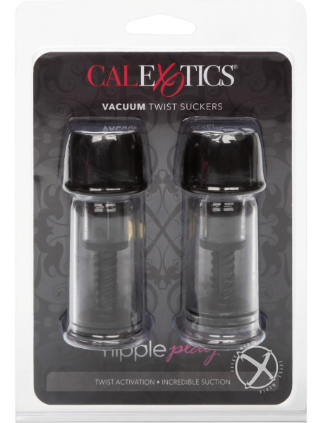 Nipple Play Vacuum Twist Suckers Black