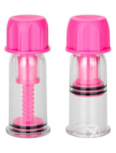 Nipple Play Vacuum Twist Suckers Pink