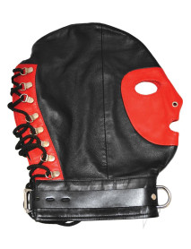 Rouge Mask W/d Ring and Lock Strap Blk/red
