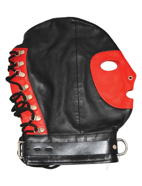 Rouge Mask W/d Ring and Lock Strap Blk/red Rouge Mask W/d Ring and Lock Strap Blk/red