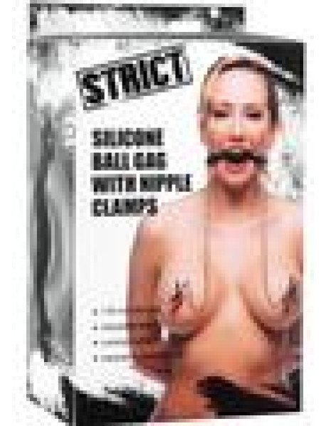 Strict Silicone Ball Gag/nipple Clamps