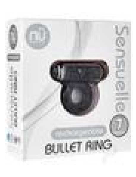 Sensuelle Bullet Ring 7 Func Cring Black