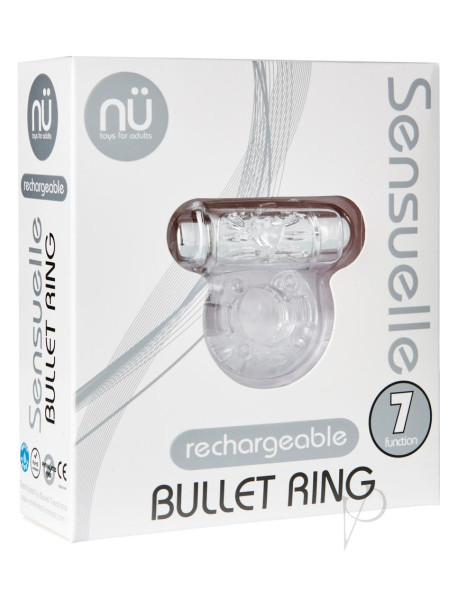 Sensuelle Bullet Ring 7 Func Cring Clear