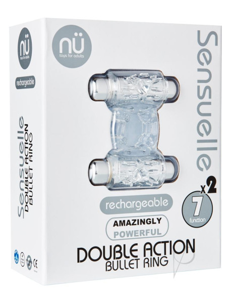 Sensuelle Dbl Action 7 Func Cring Clr