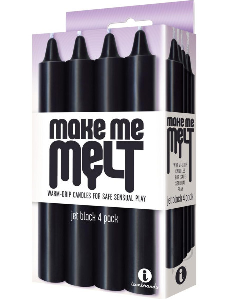 Warm Drip Candles Jet Black