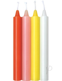 Warm Drip Candles Pastel 4pk