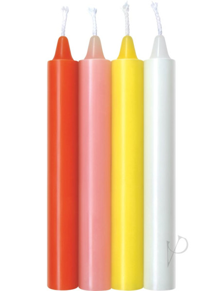 Warm Drip Candles Pastel 4pk