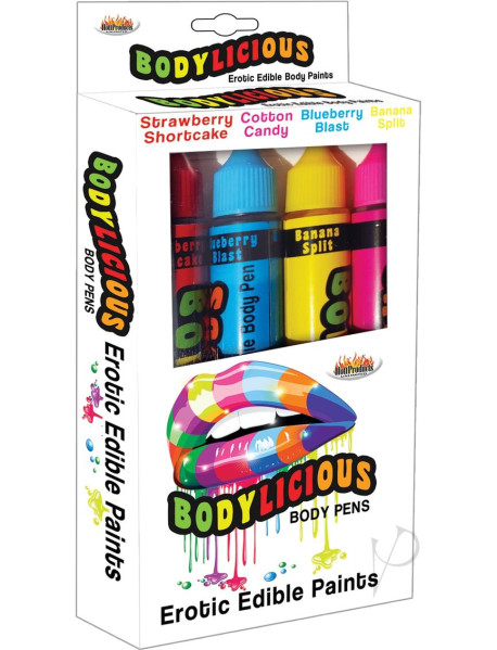 Bodylicious Erotic Edible Body Paint 4pk
