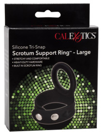 Silicone Tri Snap Scrotum Support Ring L