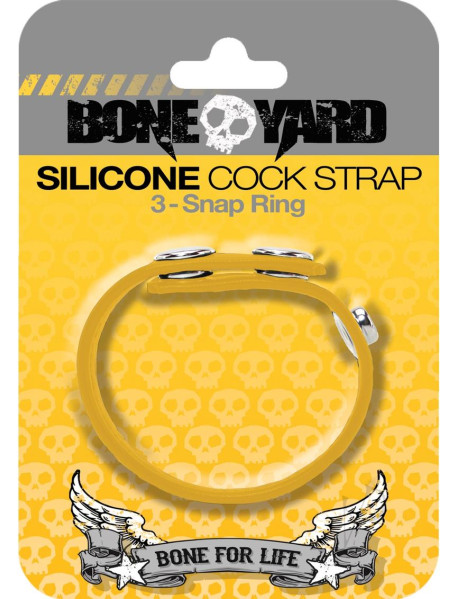 Boneyard Silicone Cock Strap Yellow