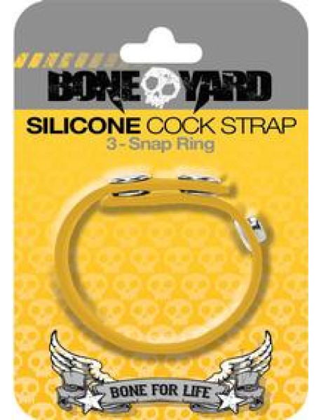 Boneyard Silicone Cock Strap Yellow