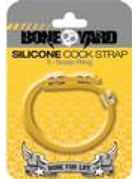 Boneyard Silicone Cock Strap Yellow